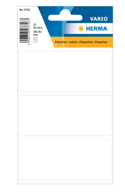 Herma Vario White Sticker Labels 36x82mm - UAE Wide Delivery | Premium Office Labels Dubai Abu Dhabi