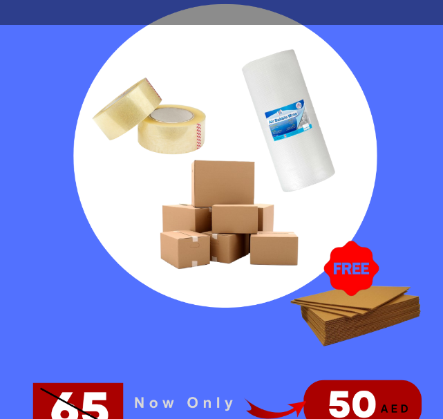 Infini Homes Special Packaging Combo – Bulk Packing Tape & Supplies for Moving, Shipping & Storage