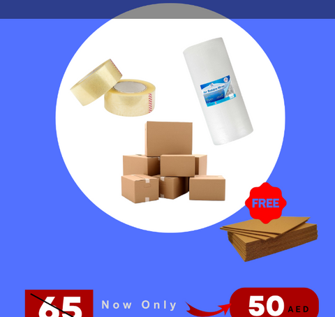 Infini Homes Special Packaging Combo – Bulk Packing Tape & Supplies for Moving, Shipping & Storage