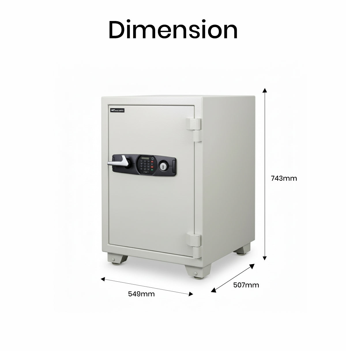 Eagle ES-065 Fire-Resistant Safe – Digital + Key Lock System