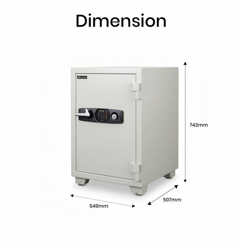 Eagle ES-065 Fire-Resistant Safe – Digital + Key Lock System