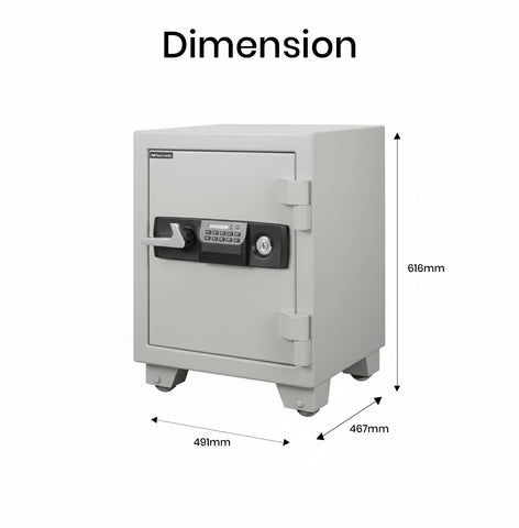 Eagle ES-035 Fire-Resistant Safe – Digital + Key Lock System
