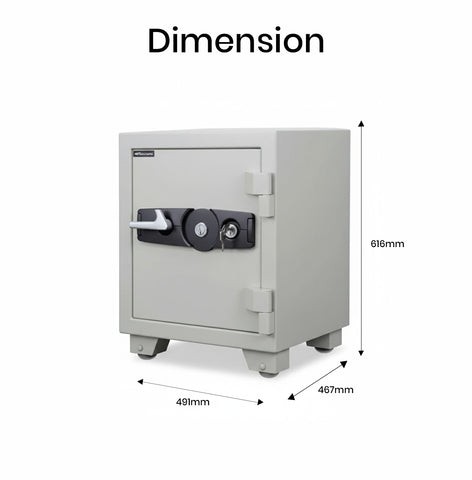Eagle SS-035 Fire-Resistant Safe – Dual Key Lock System