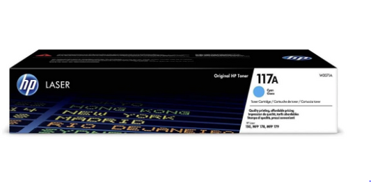 HP 117A Cyan Toner Cartridge W2071A