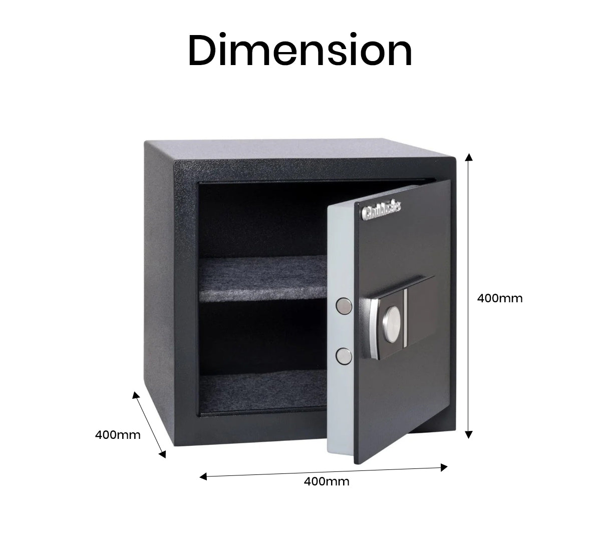 Chubbsafes HOMESTAR M-55 Digital Safe – 54L Capacity, Anthracite Finish