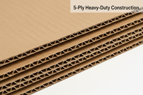 Cardboard Box 55x55x70cm UAE | Heavy Duty 5-Ply Corrugated Carton for Moving & Shipping Dubai