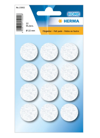 Herma Felt Pads 28mm White - Premium Furniture Protection UAE | Dubai Abu Dhabi Sharjah