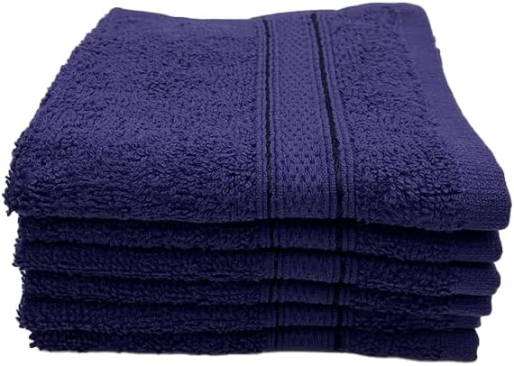 INFINI HOMES Daffodil Premium Face Towel Set - 30x30cm (6 Pack) - 600 GSM Cotton - UAE Wide Delivery