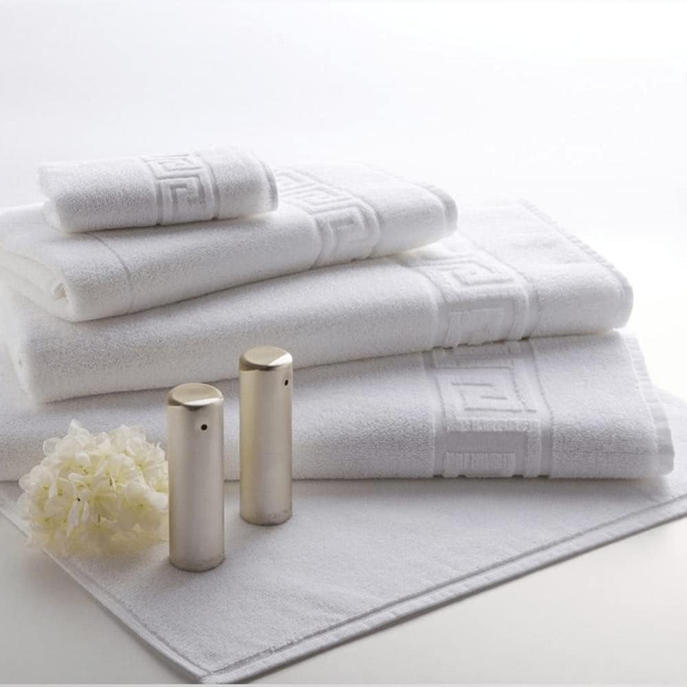 INFINI HOMES Magnolia White Luxury Bath Towel Set - Premium 600 GSM Cotton Hotel Quality
