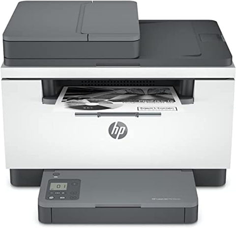 HP LaserJet MFP M236SDN multifunction laser printer front view with 40-page ADF and output tray – buy online UAE