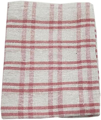 INFINI HOMES Orchard Pink Multi Checks Tea Towel Set - Premium Kitchen Linens UAE
