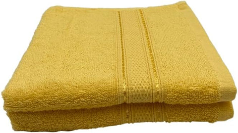 INFINI HOMES Daffodil Premium Hand Towel Set - 100% Cotton Hotel Quality Bath Linen UAE