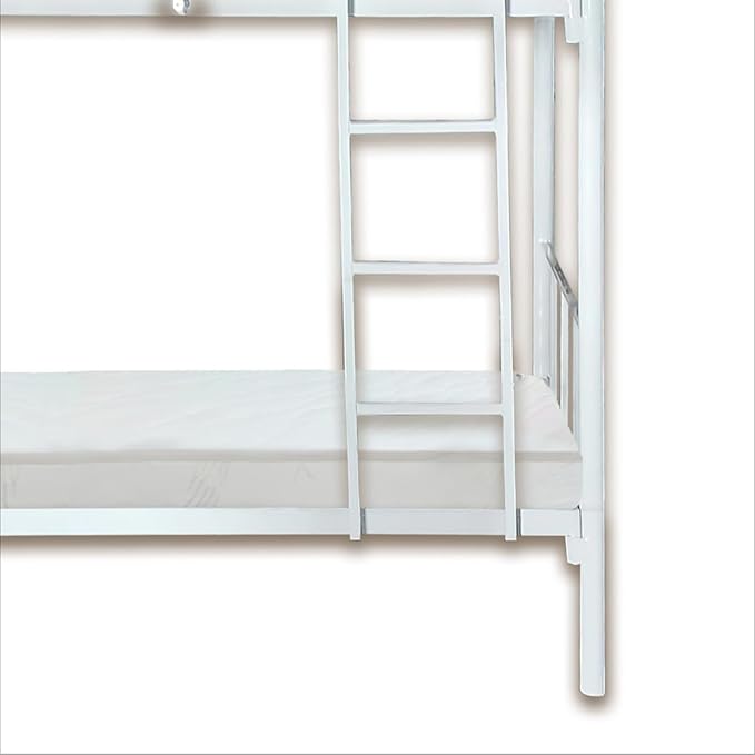 Premium Steel Metal Bunk Bed Dubai UAE | Double Grey Bunk Bed with Mattress & Ladder | INFINI HOMES