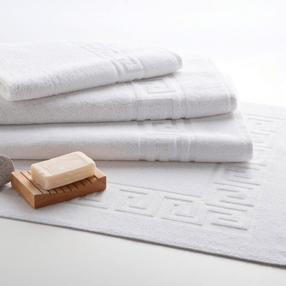 INFINI HOMES Magnolia White Luxury Bath Towel Set - Premium 100% Cotton Hotel Quality 70x140cm (Set of 2) - UAE Wide Delivery