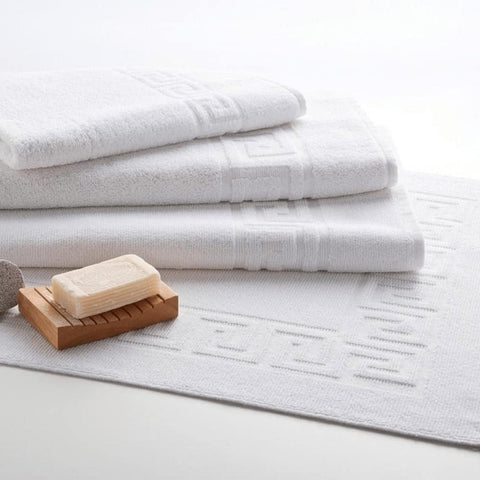 INFINI HOMES Magnolia White Luxury Bath Towel Set - Premium 100% Cotton Hotel Quality 70x140cm (Set of 2) - UAE Wide Delivery