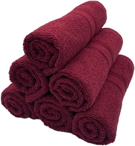 INFINI HOMES Daffodil Premium Hand Towel Set - 40x60cm (6 Pack) | 100% Cotton Hotel Quality Bath Linen UAE