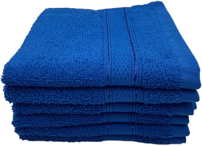 INFINI HOMES Daffodil Premium Face Towel Set - 30x30cm (6 Pack) - 600 GSM Cotton - UAE Wide Delivery