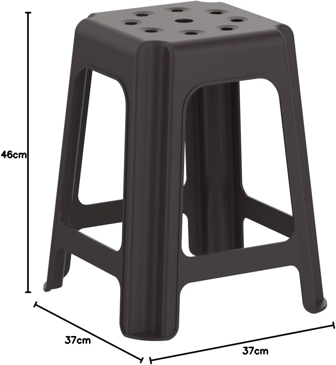 High Stool Square - Premium Plastic Step Stool UAE | Dubai Abu Dhabi Sharjah