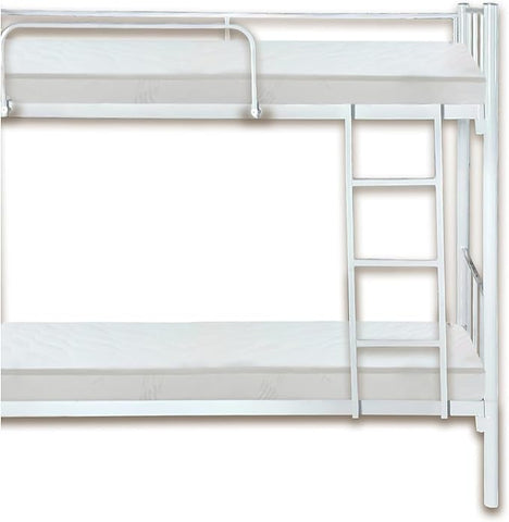 Premium Steel Metal Bunk Bed Dubai UAE | Double Grey Bunk Bed with Mattress & Ladder | INFINI HOMES