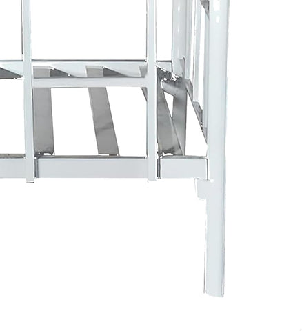 Premium Steel Metal Bunk Bed Dubai UAE | Double Grey Bunk Bed 190x90x175cm | Free Delivery Across UAE