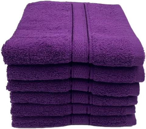 INFINI HOMES Daffodil Premium Hand Towel Set - 40x60cm (6 Pack) | 100% Cotton Hotel Quality Bath Linen UAE