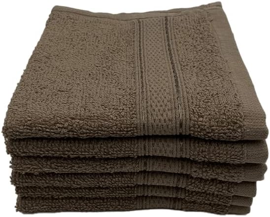 INFINI HOMES Daffodil Premium Face Towel Set - 30x30cm (6 Pack) - 600 GSM Cotton - UAE Wide Delivery