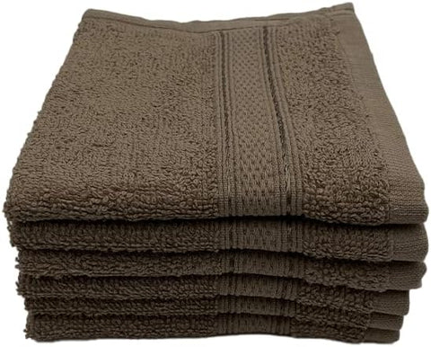 INFINI HOMES Daffodil Premium Face Towel Set - 30x30cm (6 Pack) - 600 GSM Cotton - UAE Wide Delivery