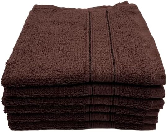 INFINI HOMES Daffodil Premium Face Towel Set - 30x30cm (6 Pack) - 600 GSM Cotton - UAE Wide Delivery