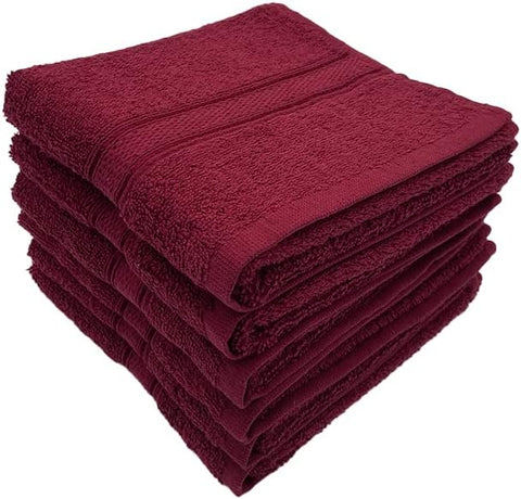 INFINI HOMES Daffodil Premium Hand Towel Set - 40x60cm (6 Pack) | 100% Cotton Hotel Quality Bath Linen UAE