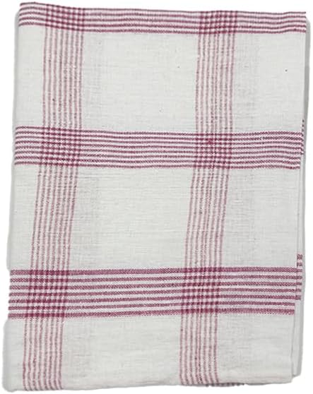 INFINI HOMES Orchard Pink & Blue Multi Checks Tea Towel Set - Premium Kitchen Linens UAE
