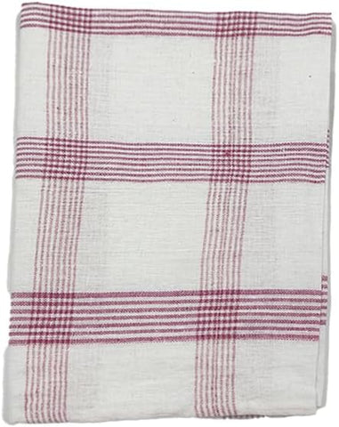 INFINI HOMES Orchard Pink & Blue Multi Checks Tea Towel Set - Premium Kitchen Linens UAE
