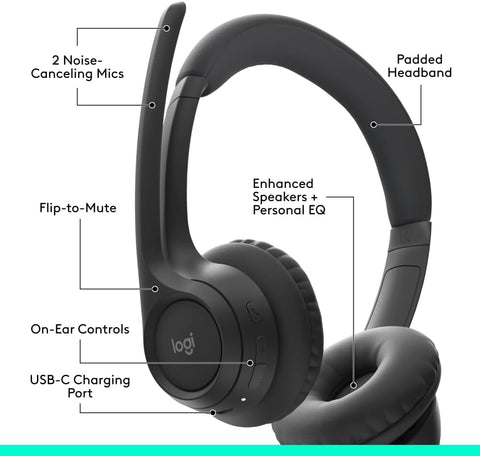 Logitech Zone Vibe 100 Bluetooth Wireless Headset UAE | Dubai, Abu Dhabi, Sharjah, Ajman, Fujairah, Ras Al Khaimah & Umm Al Quwain