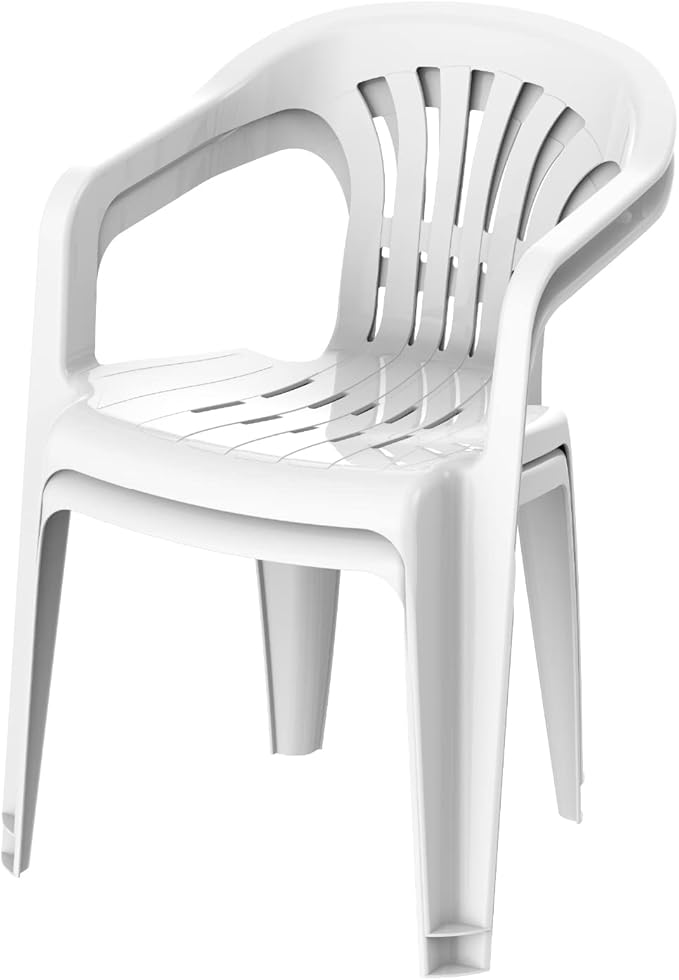Premium Duchess Chair Set of 2 - White Plastic Outdoor Chairs UAE | Dubai Abu Dhabi Sharjah