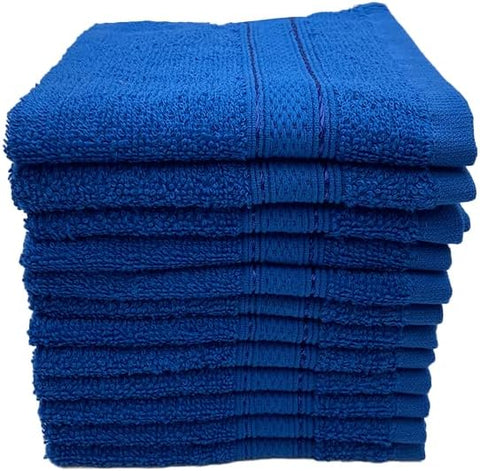 INFINI HOMES Daffodil Premium Face Towel Set - 30x30cm (12 Pack) | 100% Cotton Hotel Quality Bath Linen UAE