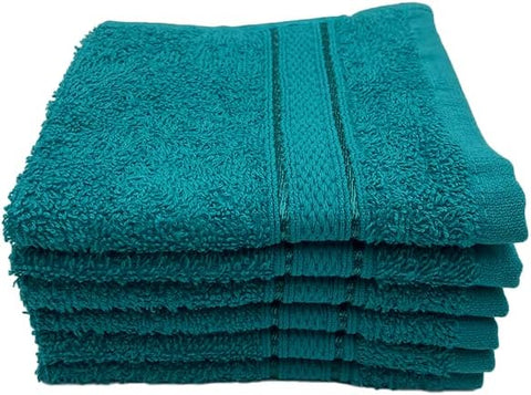 INFINI HOMES Daffodil Premium Face Towel Set - 30x30cm (6 Pack) - 600 GSM Cotton - UAE Wide Delivery