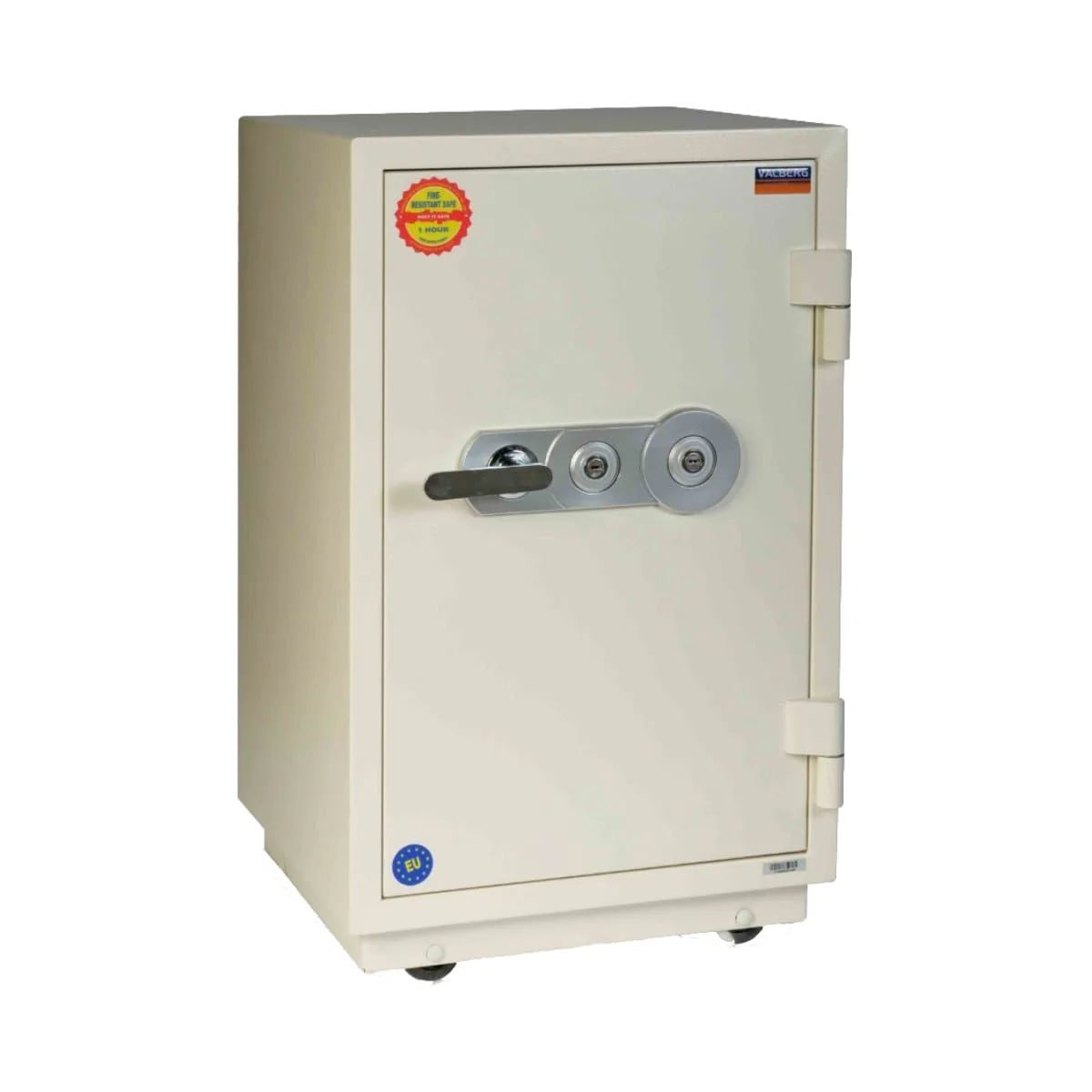 Valberg FRS-67 KL Fire-Resistant Safe – White, Dual Key Lock System