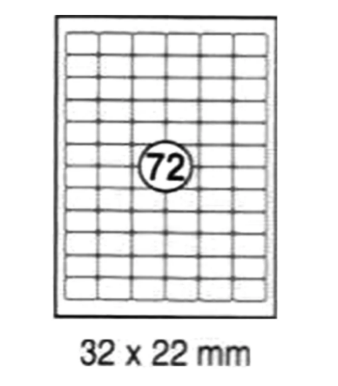 Premium Round Corner Labels 32x22mm - UAE Wide Delivery | TopStick Office Labels Dubai