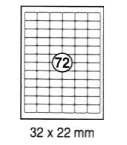 Premium Round Corner Labels 32x22mm - UAE Wide Delivery | TopStick Office Labels Dubai