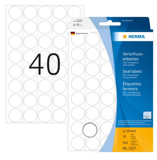 Herma Office Pack Merchandise Seal Labels 19mm - UAE Wide Delivery | Dubai Abu Dhabi Sharjah