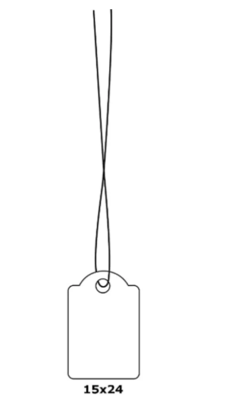 Herma Merchandise Tags with String 15x24mm White - UAE Wide Delivery | Dubai Abu Dhabi Sharjah