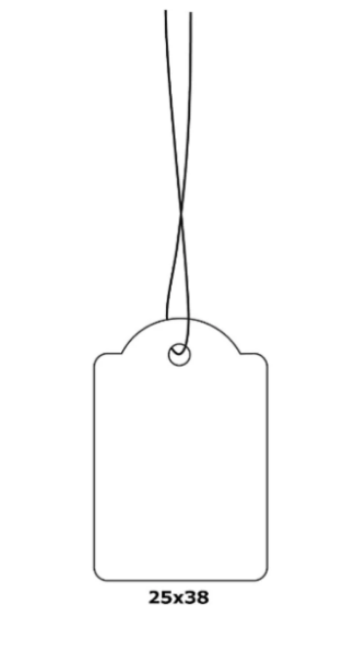 Herma Merchandise Tags with String 25x38mm White - UAE Wide Delivery | Dubai Abu Dhabi Sharjah
