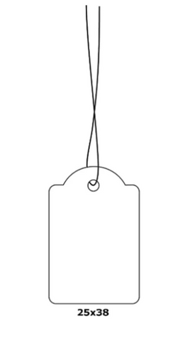 Herma Merchandise Tags with String 25x38mm White - UAE Wide Delivery | Dubai Abu Dhabi Sharjah