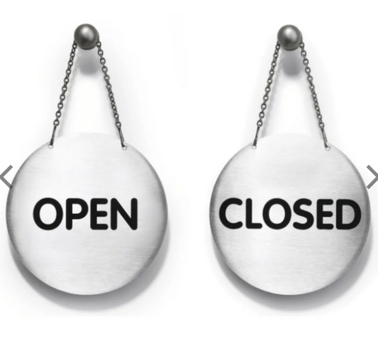 Durable Picto Reversible OPEN/CLOSED Sign - UAE Wide Delivery | Dubai Abu Dhabi Sharjah