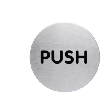 Durable Picto PUSH Signs - Premium Office Supplies UAE | Dubai Abu Dhabi Sharjah