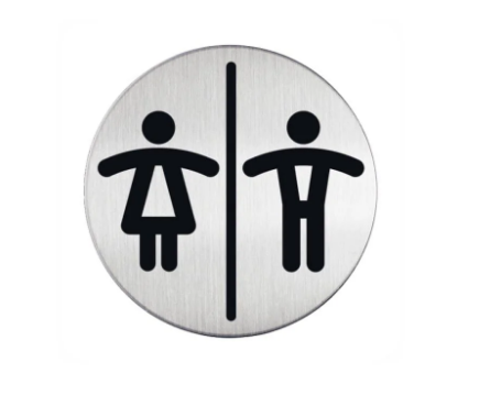 Durable Picto WC Women's Men's Restroom Signs Dubai Abu Dhabi UAE