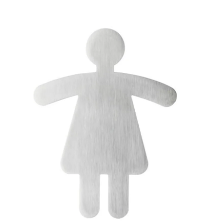 Durable WC Symbol WOMEN Sign 120x90mm - UAE Wide Delivery | Dubai Abu Dhabi Sharjah