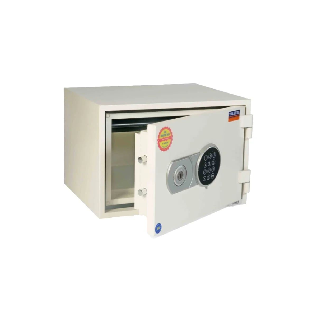 Valberg FRS-30 EL Fire-Resistant Safe – White, Digital + Key Lock System