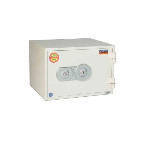 Valberg FRS-30 KL Fire-Resistant Safe – White, Dual Key Lock System