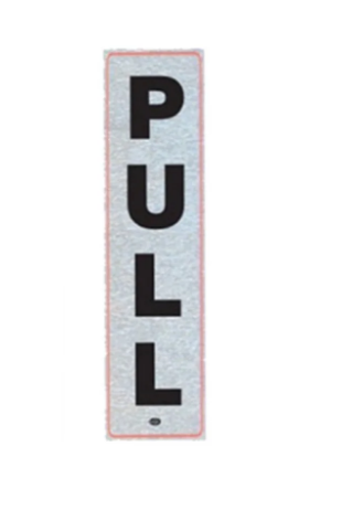 FIS Sticker PULL 4x17cm - Premium Office Labels UAE | Dubai Abu Dhabi Sharjah