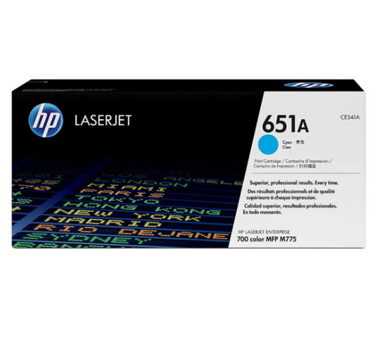 HP 651A Cyan Toner Cartridge CE341A - UAE Delivery | Dubai Abu Dhabi Sharjah